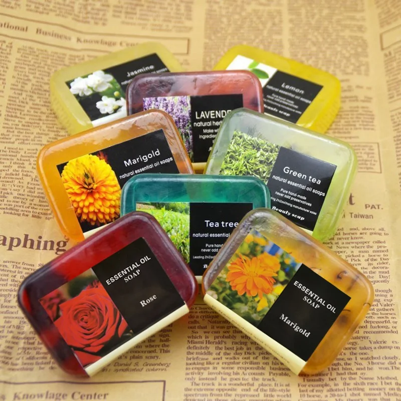 Factory Price Manufacturer Supplier Clean Bath Rose Jasmine Lavender Essential Oil Soap