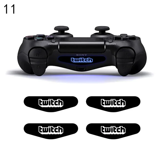 LED Light Bar Skin Stickers For Playstation 4 PS4 Gamepad light Cover Bar Stickers For PS4 Controller Decals