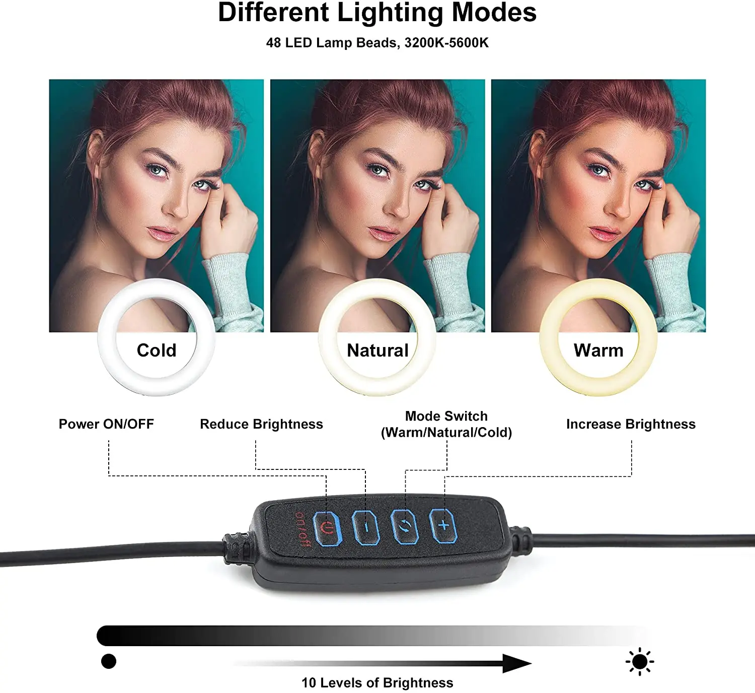6 inch Usb Photo Selfie Fill Video computer Conference Lighting Kit Led Ring Light with clip