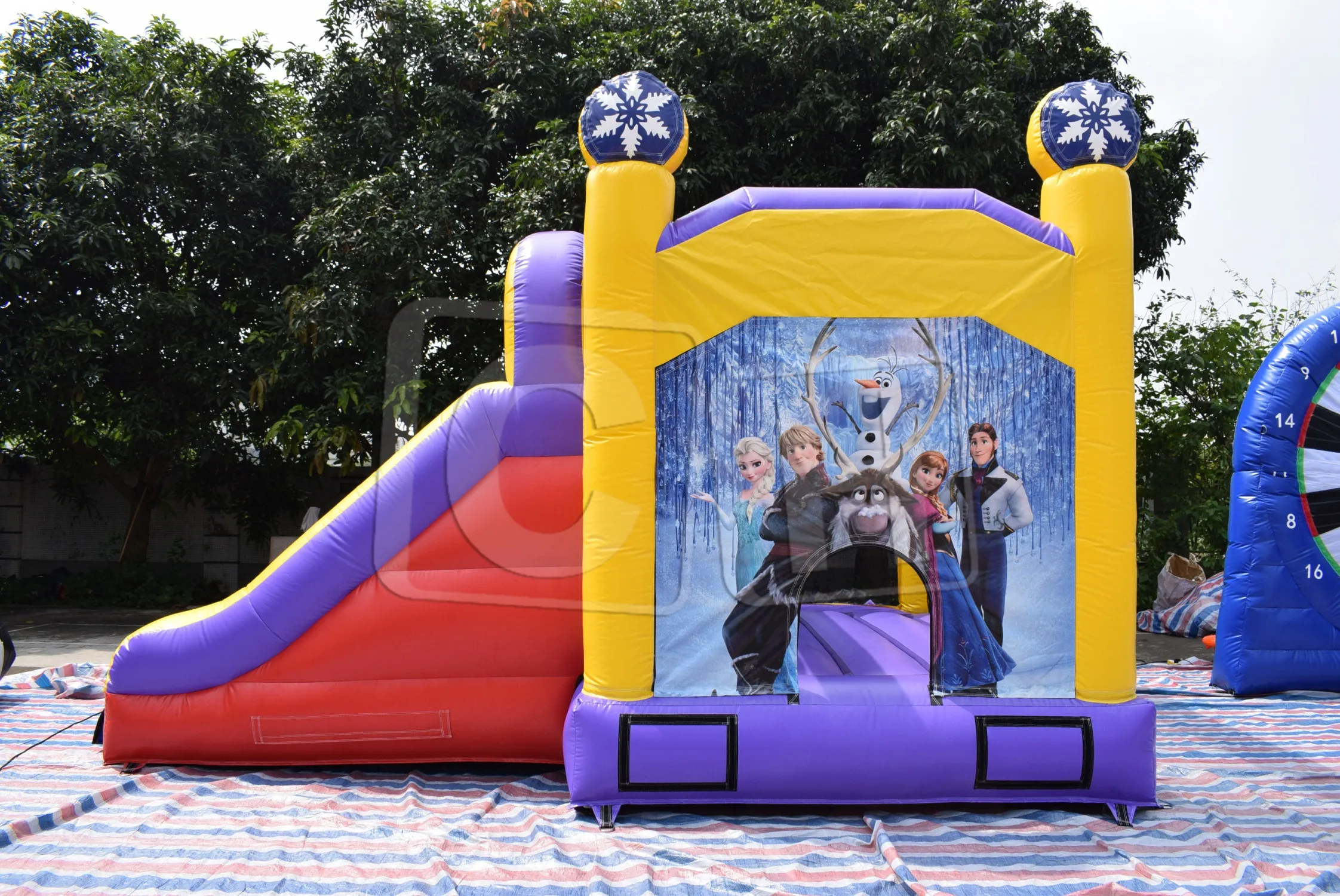 Combo Racer Slide Water Slide Water Park Play Equipment Inflatable Bounce House Water Slide