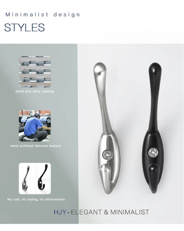 Cascading Connection Hooks Clothes Hanger Adhesive Wall Metal Robe Coat Rack Clothes Hooks For Hanging Clothes