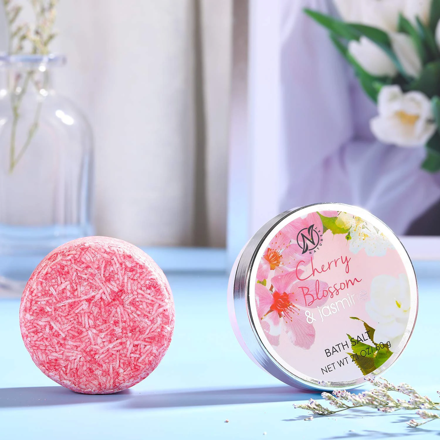 Увлажняющий гель для душа NATUREX с цветком вишни, жасмин, для тела, отбеливание кожи, набор лосьона для спа-ванны