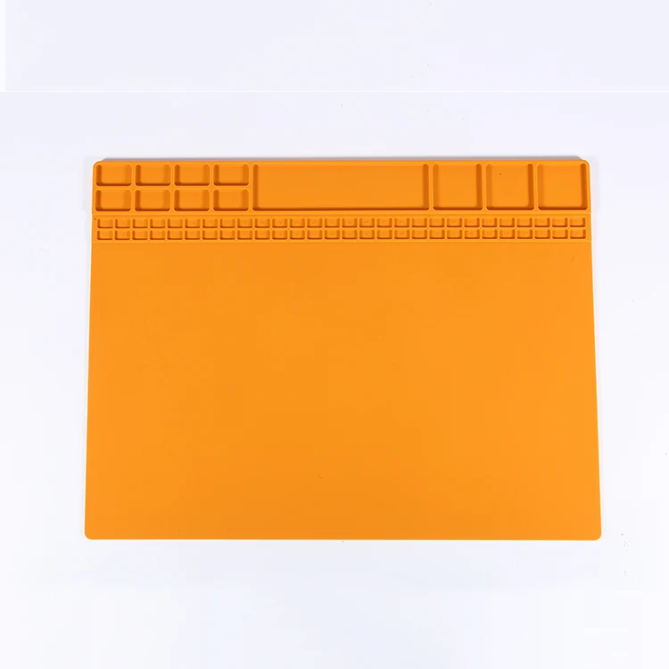 Multifunctional heat resistant soldering silicone cell phone repair mat pad