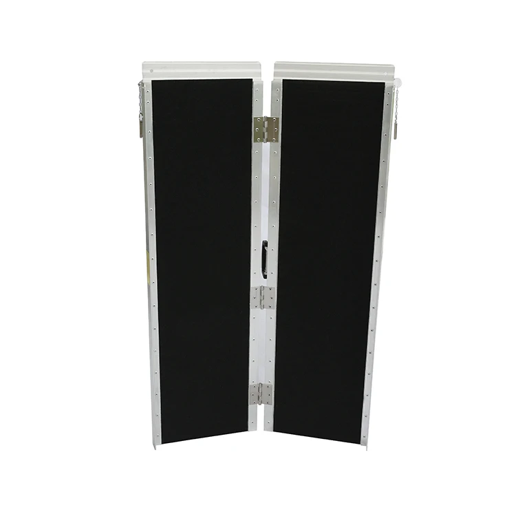 High Quality wheelchair loading ramps Lightweight Aluminium Alloy Telescopic Portable Folding Wheelchair Ramp For Car & Stairs