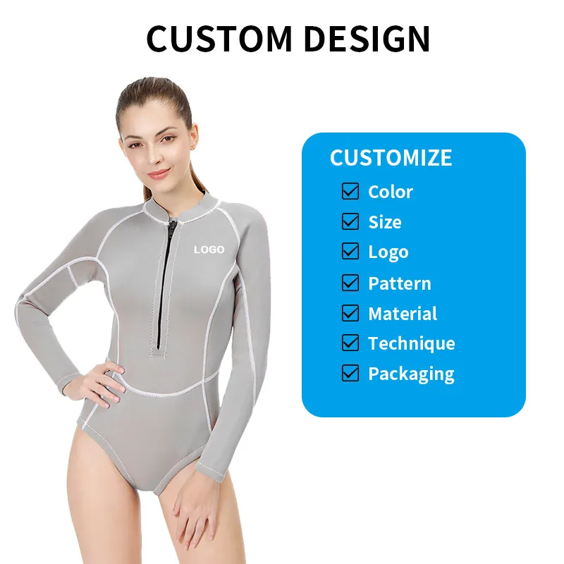 Professional Tight Full Body Sexy Shorty Long Sleeve Snorkeling 1.5Mm Neoprene Top Women Surfing Wetsuit