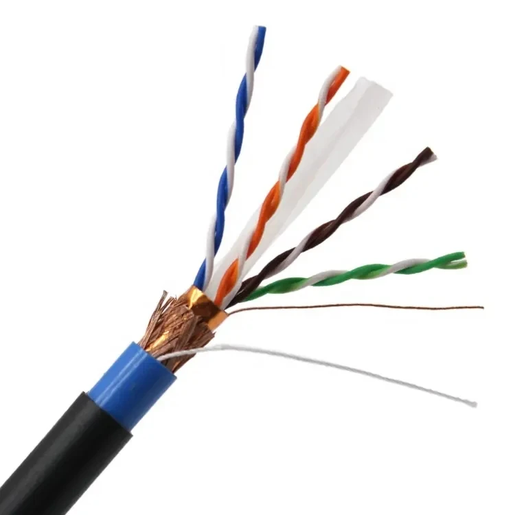 Outdoor Indoor Network Cat5 Cat6 Cable Waterproof 305M Roll Box Shielded Internet Cable UTP Cat 6 Lan Cable