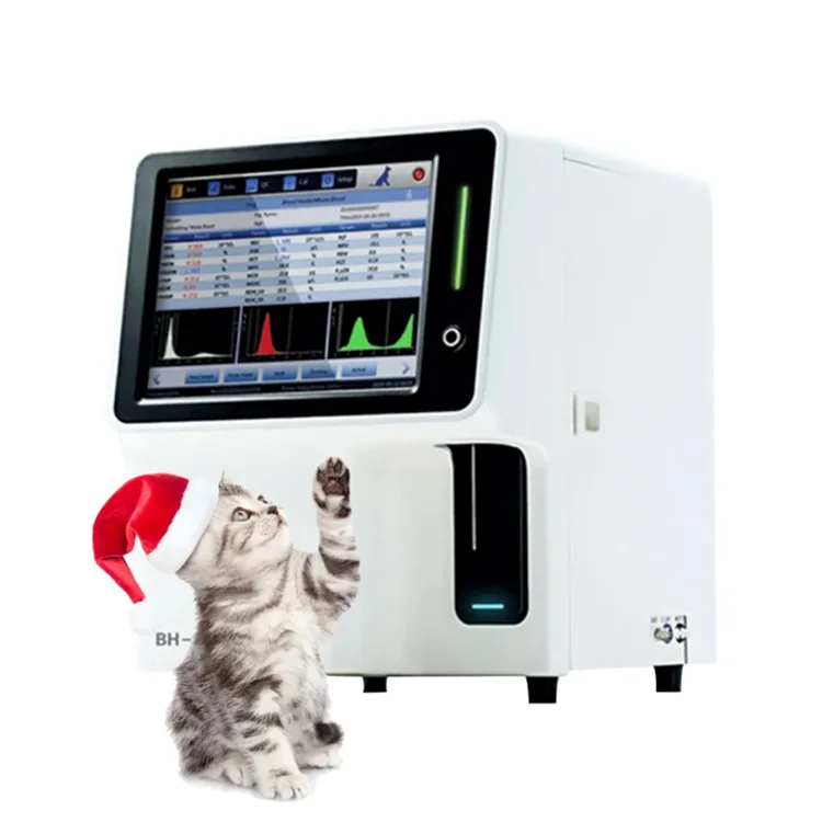 Hospital Animal CBC Machine Vet Clinic Blood Testing Equipment Cell Counter Veterinary 3-part Diff Blood Hematology Analyzer