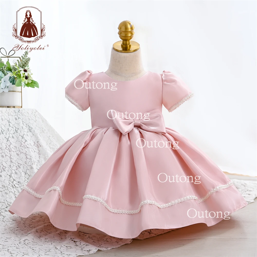 Yoliyolei 2023 Newest Party, Baby Design Newborn Infant Toddler Flower Girls Dress/