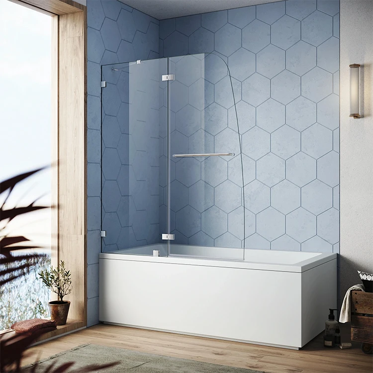 Customize project used tub glass doors on bathtub frameless swing bathtub doors