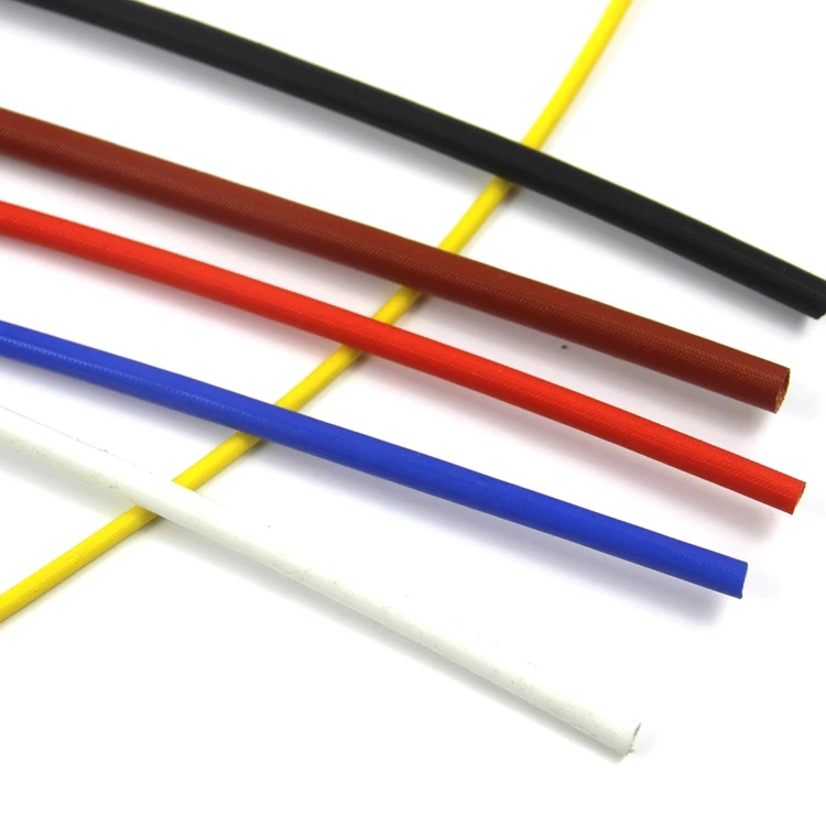 Fiberglass Tube Outside Coated Silicone Rubber Inside Fiberglass Braided Sleeve