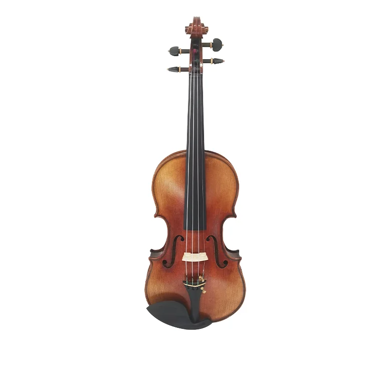 High Grade  professional antique style  flame maple  handmade brown  oil varnish  violin  4/4 3/4