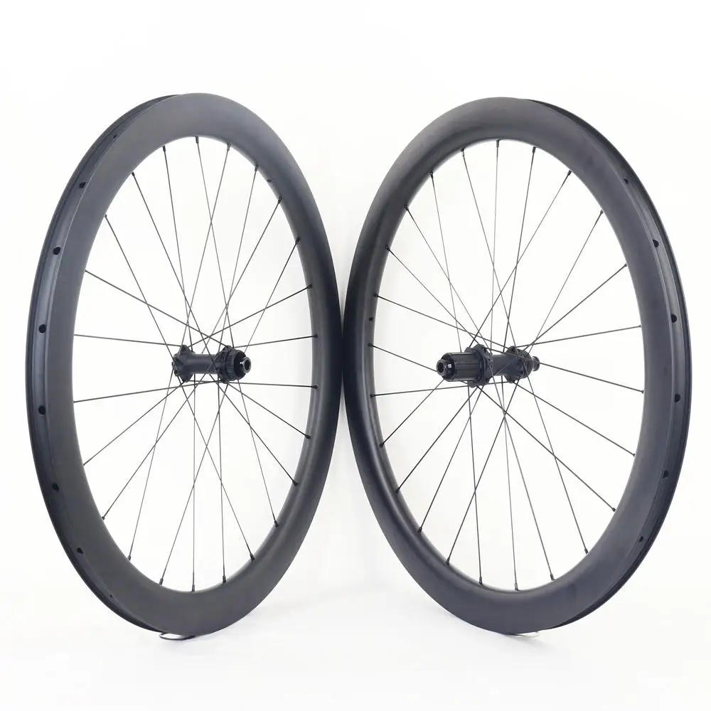 Winowsports Disc Carbon Road Wheel Internal Width 19mm External Width 26mm Thru Axle Center Lock Clincher Wheel WSR50-26TU
