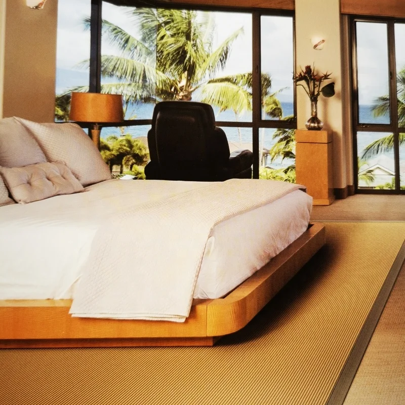 100% Sisal Material Sisal Roll Carpet Simple And Comfortable For Living room Bedroom