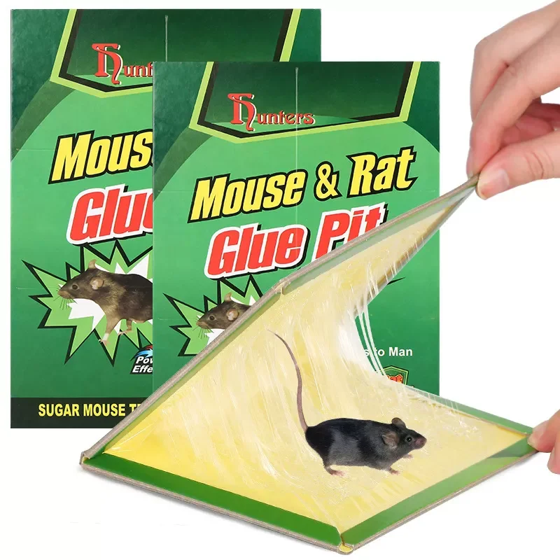 Wholesale Mice Killer adhesive Mouse trap Rat glue snare trap pitfall Sticky gel pad Paper trap Board for kitchen Farmland