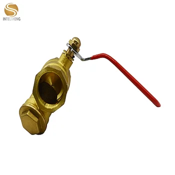 Brass Ball 1/2 y-strainer Valve with Long Handle Nickel Plating for Household Usage