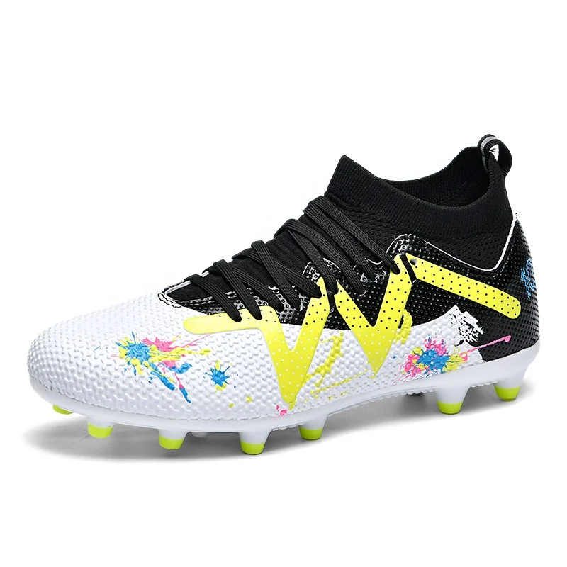 High Quality Men Cleats Football Boots Anti-slip Grass Training Women Sports Soccer Shoes