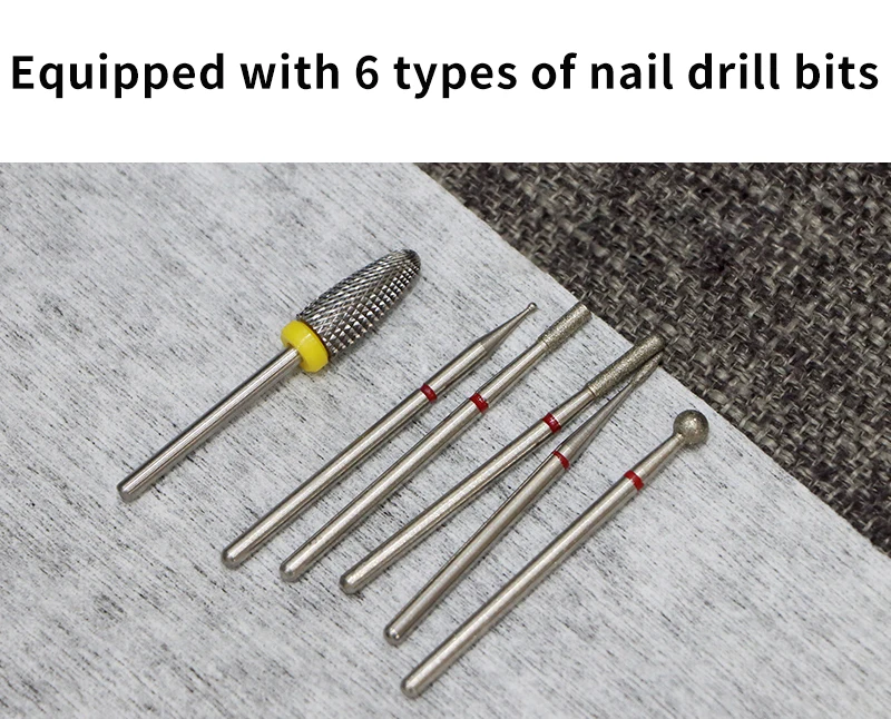 Home Use Rechargeable Cordless Nail Drill Portable 35000rpm Professional Manicure Kit Pedicure Gel Nails Polishing Machine