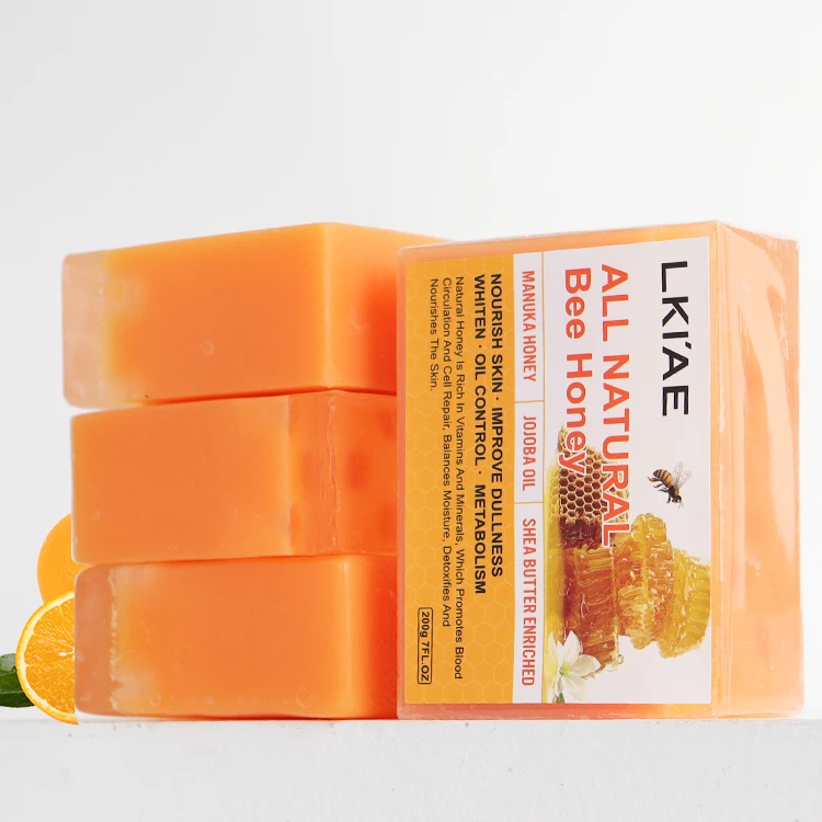 Beauty 7 Days Whitening Manuka Honey Shea Butter Exfoliating Handmade Soap Toilet Bath Whitening Soap Home Use