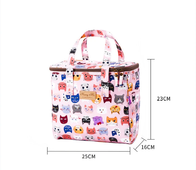 Manufacturers Wholesale New Waterproof Canvas Portable  Custom School Cooler Lunch Bag