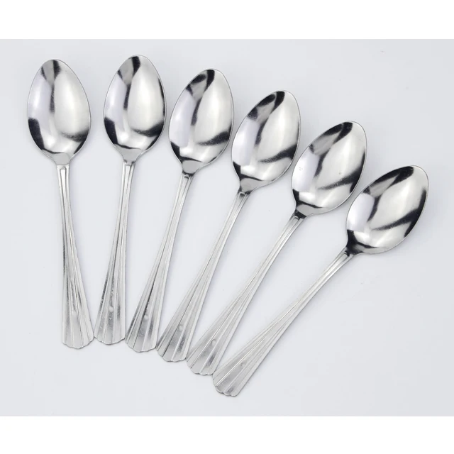 Machine Polish Spoons and Fork  Western Cutlery Set Supermarket Spoon and Fork Set Stainless