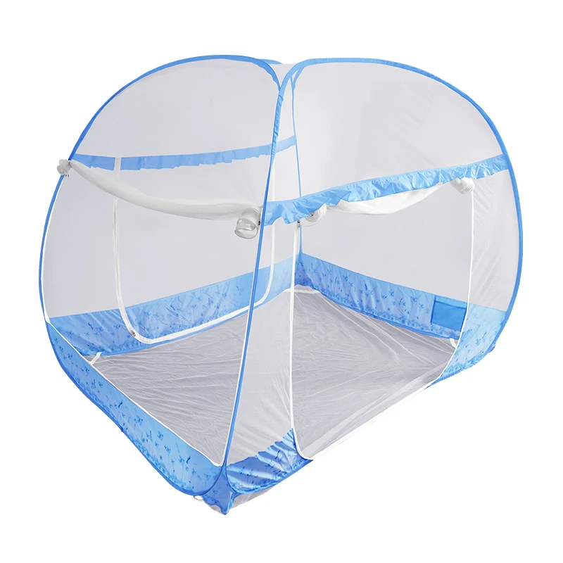 Wholesale Polyester Pop up Net Tent Double Bed 3 Doors Foldable Portable Easy Install Family Bedroom Mosquito Net