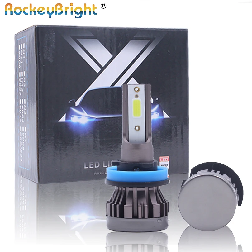 ROCKEYBRIGHT 8000LM 40W Auto System Lighting M1S H11 LED Headlamp Bulb 880 H13 Head Light 9004 9005 9006 H7 H4 Car LED Headlight