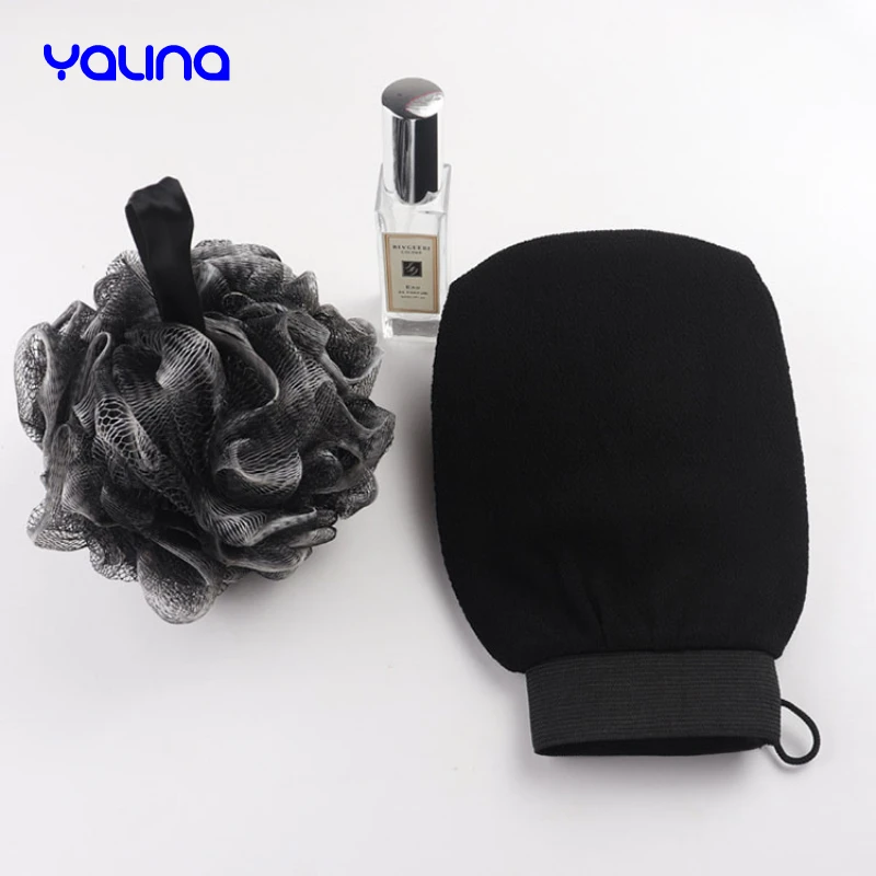 Custom logo Body scrub viscose fiber skincare exfoliating mitts