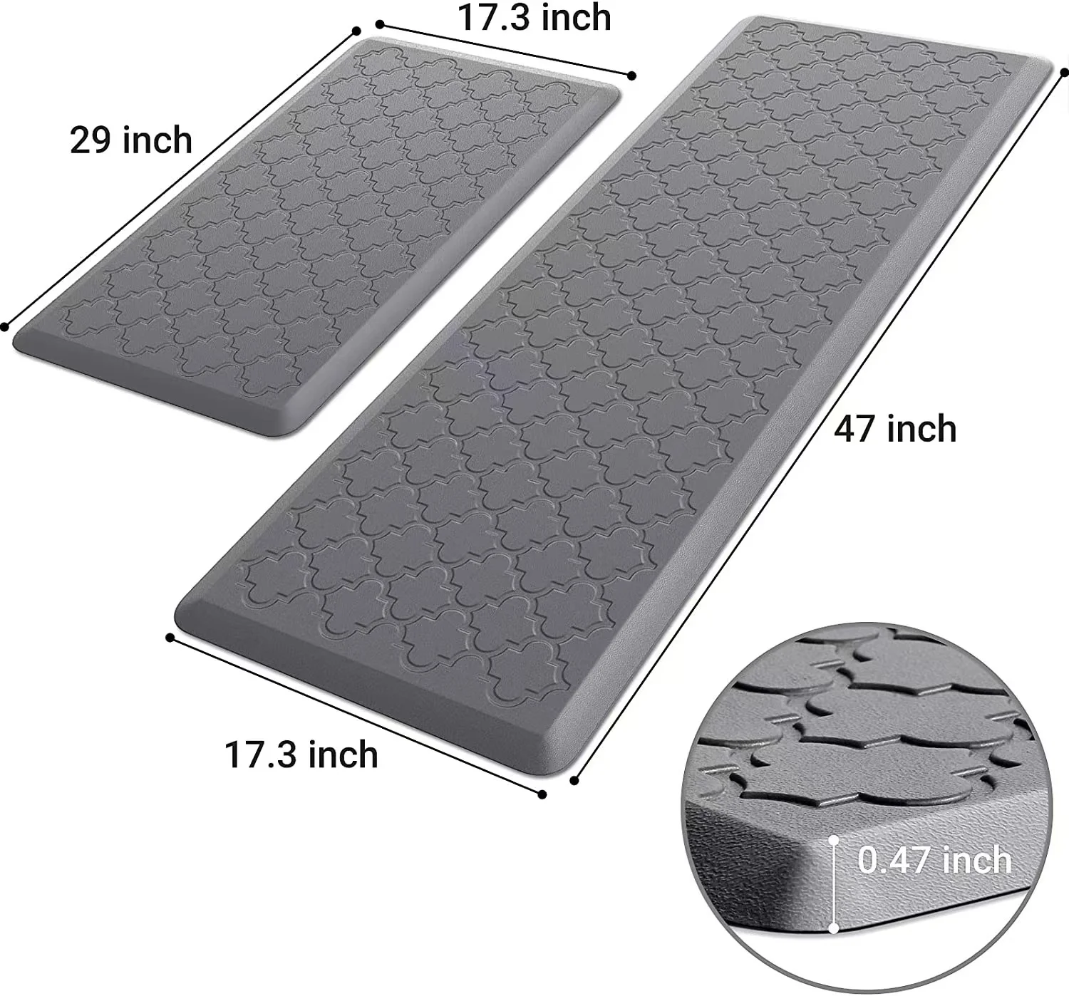 New comfort cushioned anti-fatigue PVC kitchen mats waterproof floor mat non skid kitchen mats and rugs