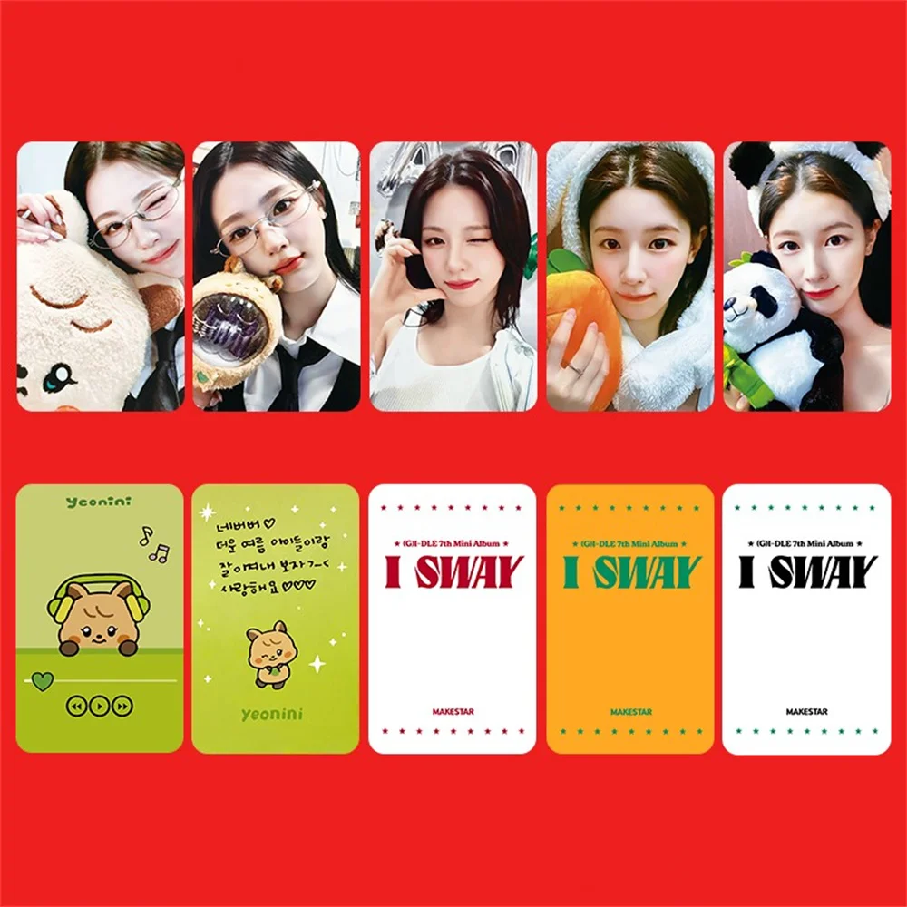 KPOP (G)I-DLE I SWAY Album Persona Selfie Photocards YUQI Shuhua Miyeon MS Ver Lomo Cards Soyeon MINNIE Postcard Fans Collection