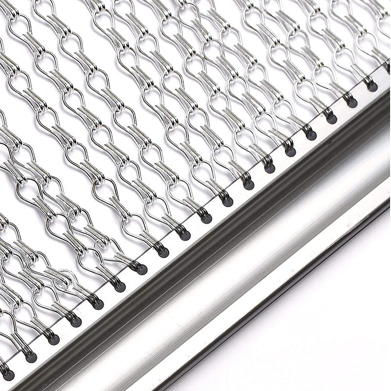 Silver China modern Light weight metal mesh curtain chain drapery fabric