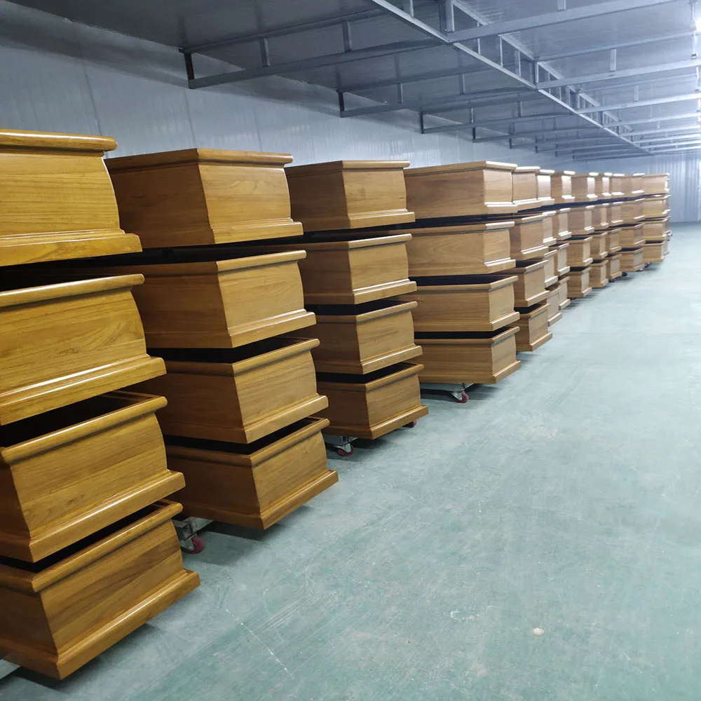 Mahogany Finishing High Gloss Velvet Imported Casket and Coffin