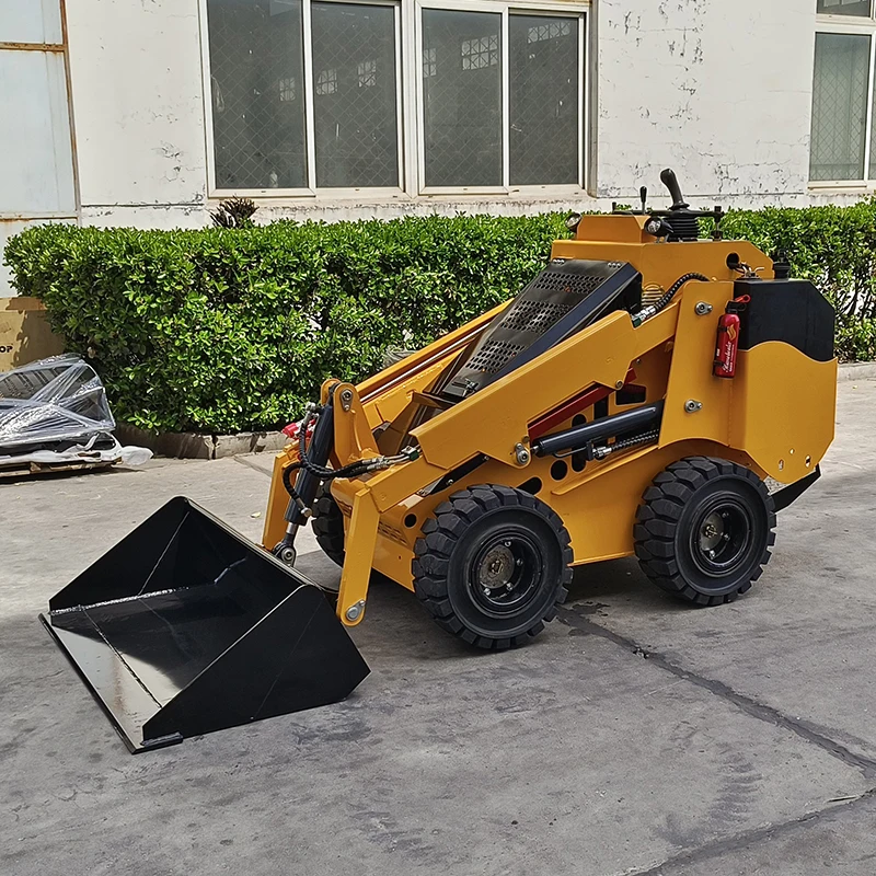 YURUI 750 EPA Certified 25Hp Kubota Perkins Diesel Engine and Closed Circuit Hydraulic System Mini Skid Steer Loader