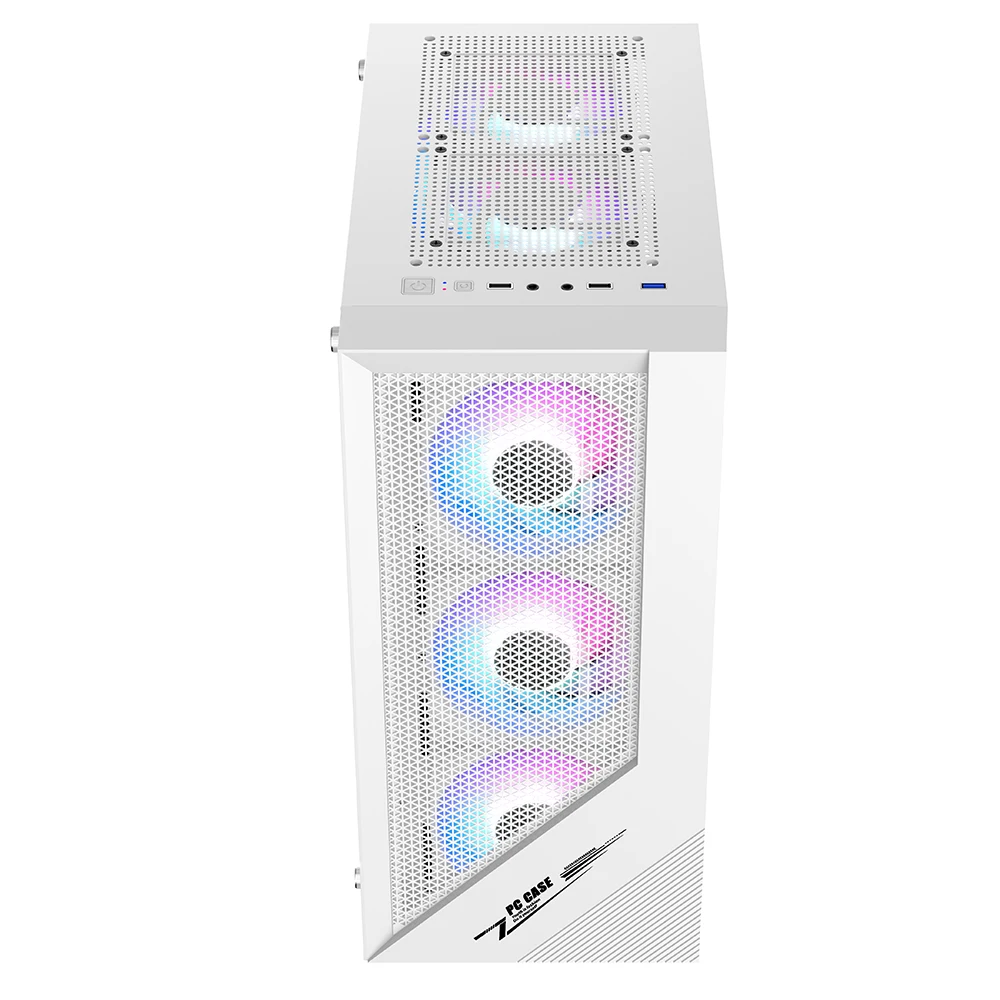 Powercase NEW design gaming pc case ATX case USB3.0 Tempered glass computer case Popular