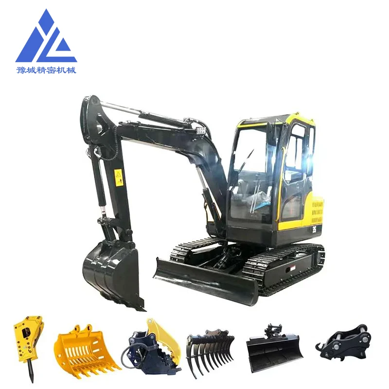 small household excavator can enter the indoor enclosed crawler agricultural engineering 35 small excavator (1600588490684)