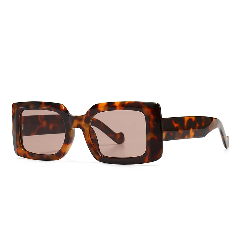  86386 Newest trendy sunglasses custom logo retro vintage thick frame small rectangle sunglass 2021 for women