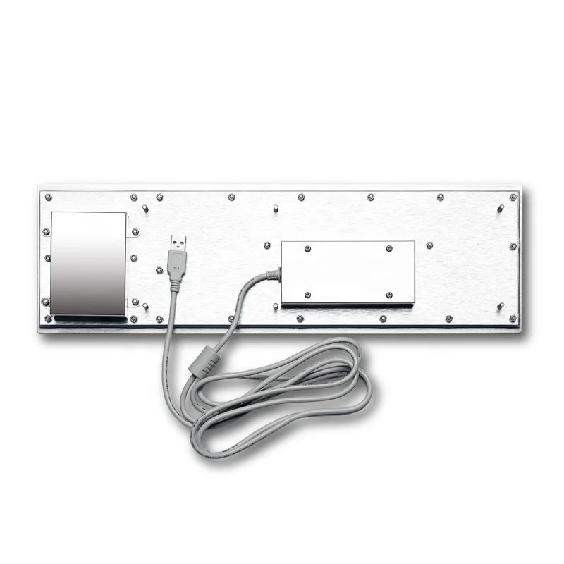  Промышленная клавиатура с трекболом 67 клавиш USB нержавеющая сталь металлическая прочная для киоска