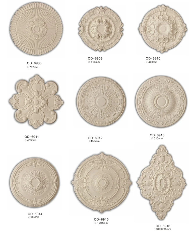 
40 inch top grade deluxe ornamental floral design round ceiling rosette polyurethane ceiling medallion 