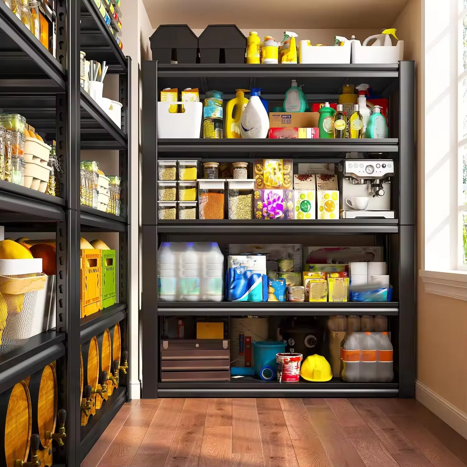 Wholesale Light Duty Boltless Rack Industrial Warehouse Metal Shelves Home Garage Steel Racks 5 Layer Storage Shelf