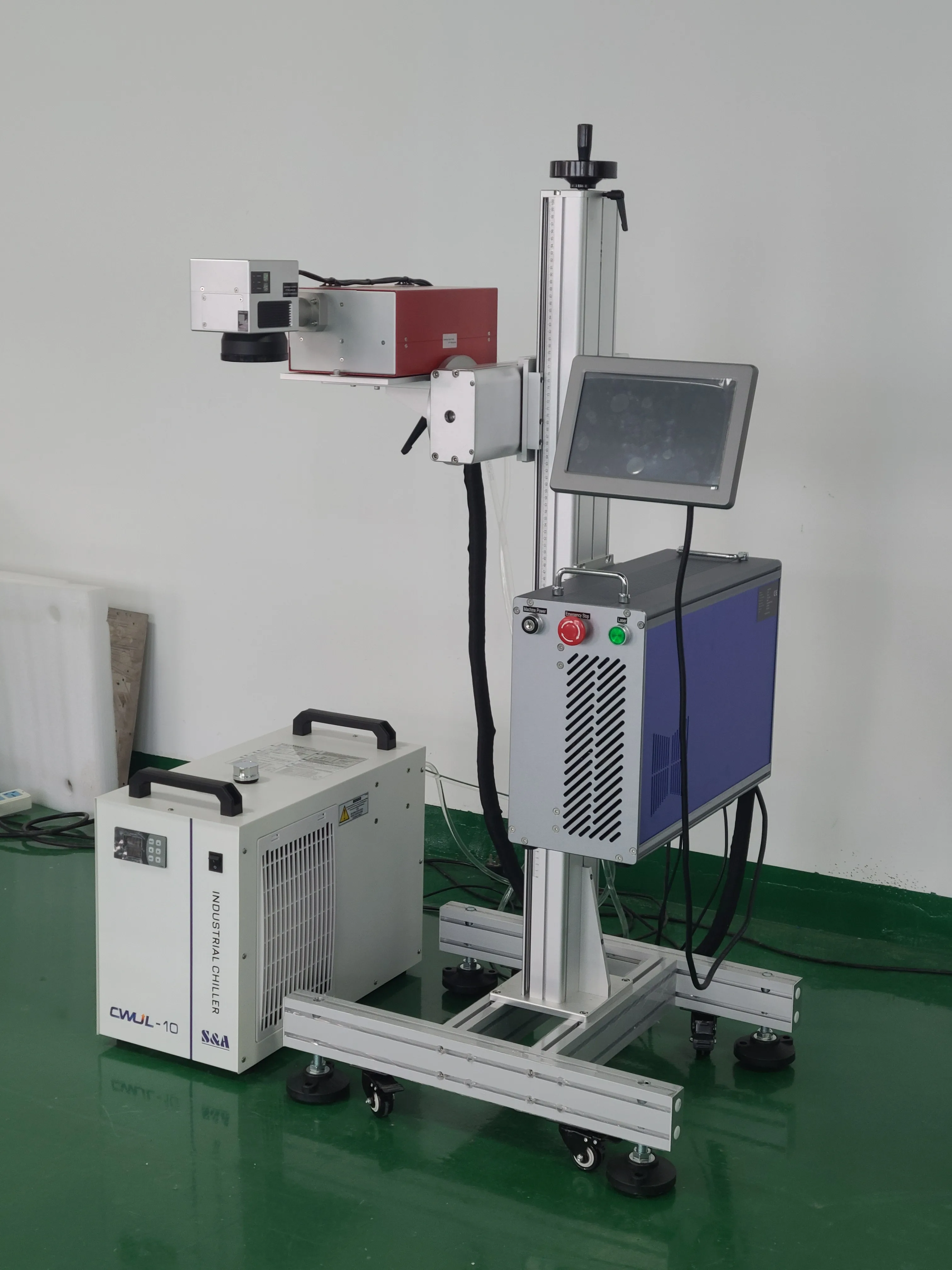 Ccd Flying 5W JPT Uv Laser Engraving Machine with Belt