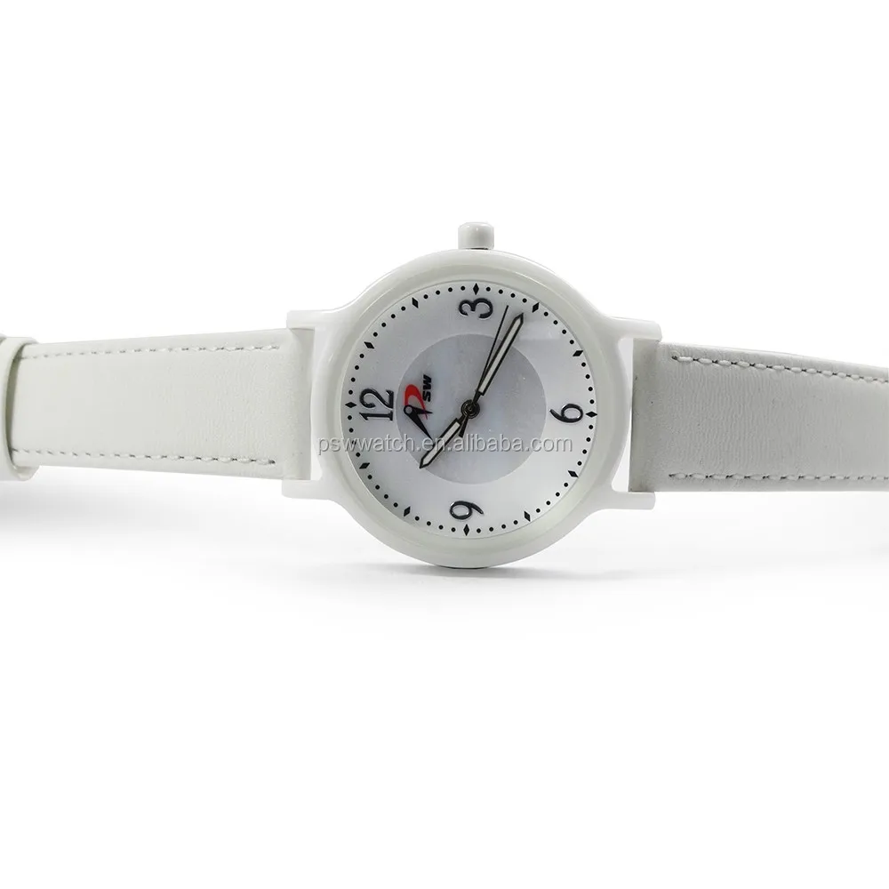 Luxury design white ceramic material lady wrist watches fantastic waterproof women wristwatch