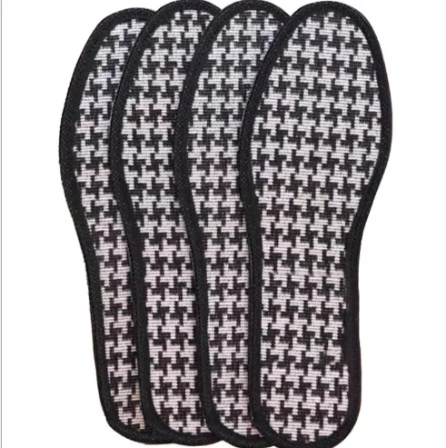 high quality soft cotton sport latex trellis insole for sport shoes