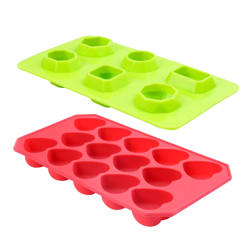Silicone Honeycomb Shape Ice Cube Mold Tray Fruit Popsicle Ice Cream Maker For Wine Kitchen Bar Drinking Accessories
