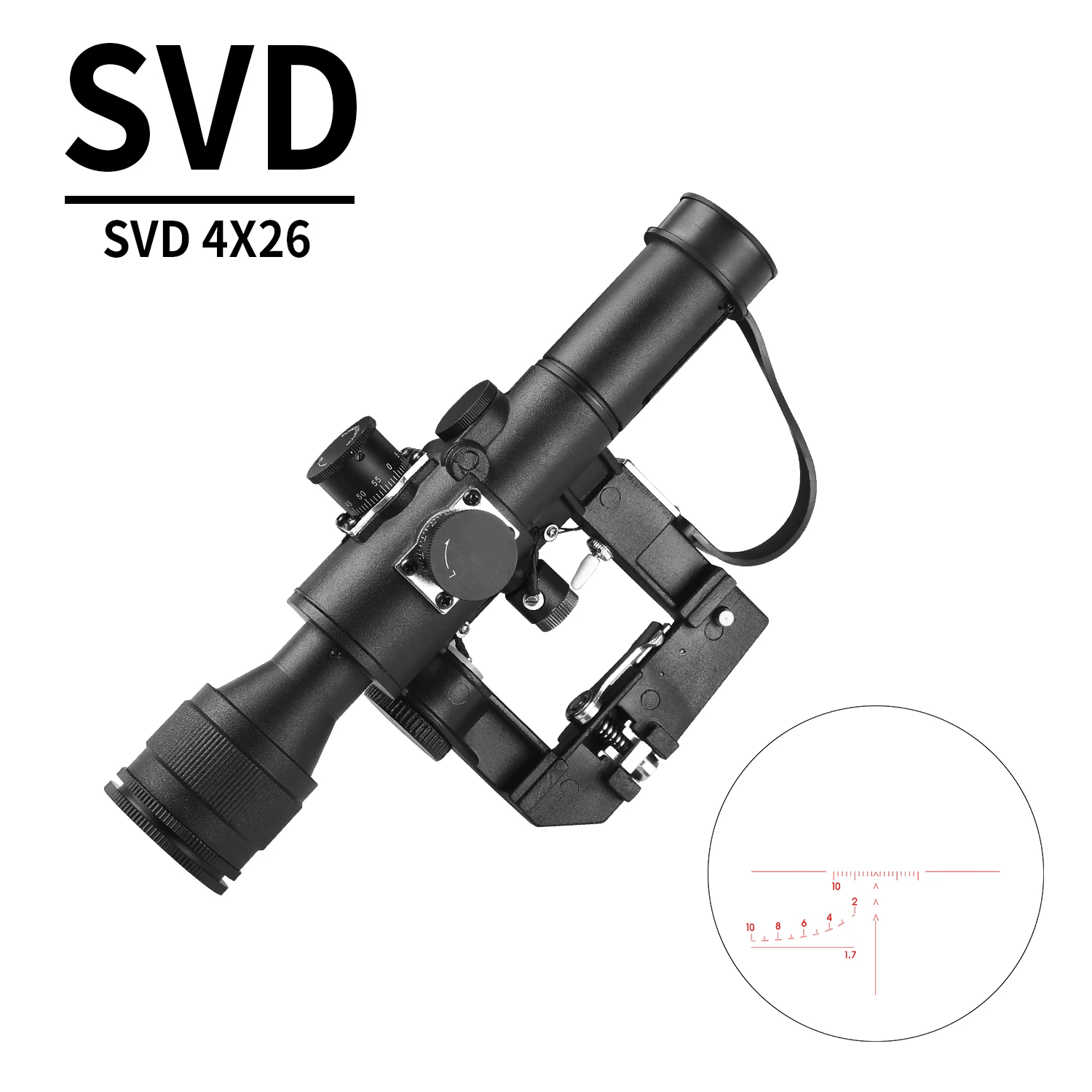 Outdoor optical sights SVD 4x26 compactness scope outdoor Spotting equipment scope