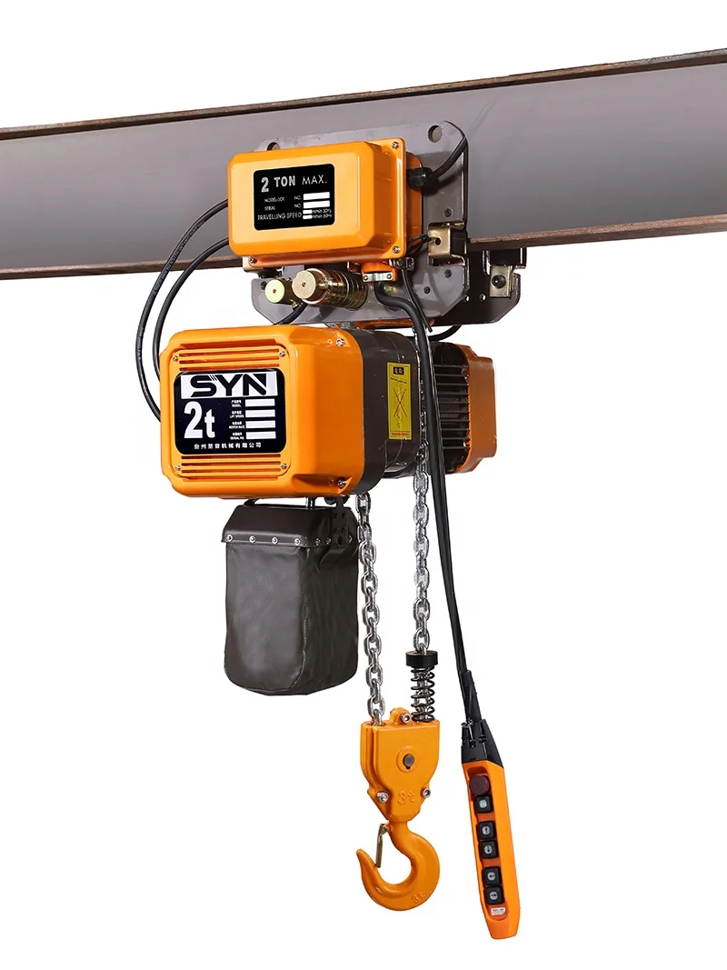 Double Chains electric winch hoist cheap hook chain EQ Operation wire rope electric hoist