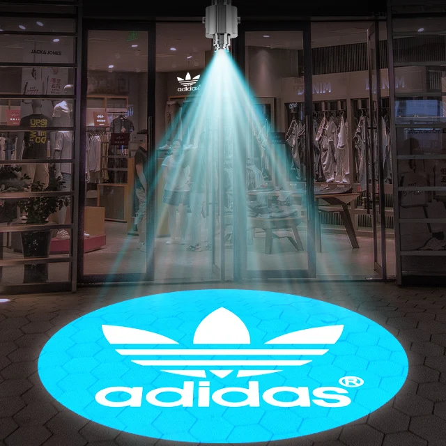 logo Led Sign Makers Outdoor Advertisement Board Spotlight Custom Laser Advertising Lights Projector