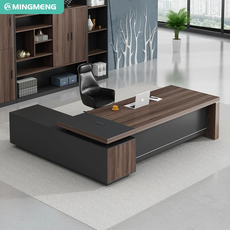 Luxury Modern Office Furniture Desk Computer Executive Desks Boss L Shaped Manager CEO Office Desk