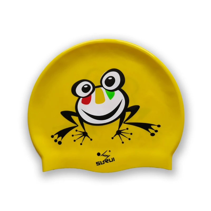 child Cartoon Sports Elastic Personalized Swim Caps Kids Swimming Hat