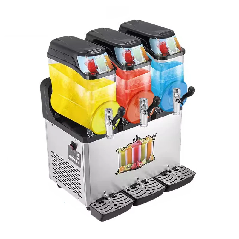Factory Outlet Ice Cream Slush Machine Margarita Slush Maker 2 Tanks Commercial Slush Making Machine Factory Price
