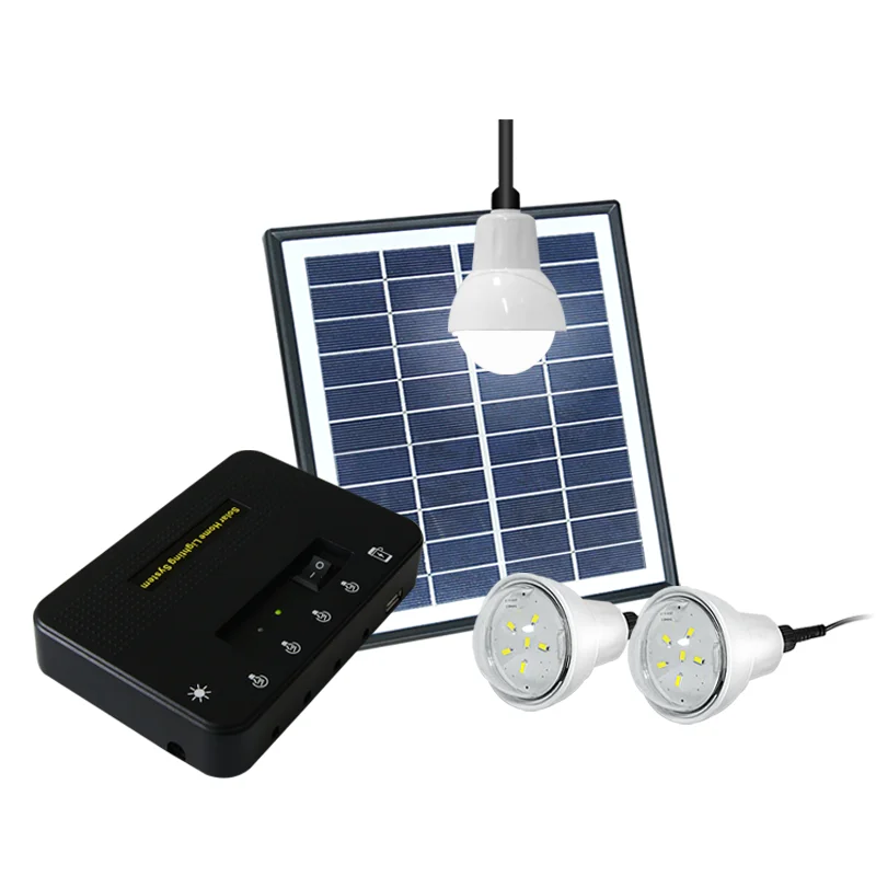 Newest model portable solar panel system hot model for family lighting and home appliance phone charging