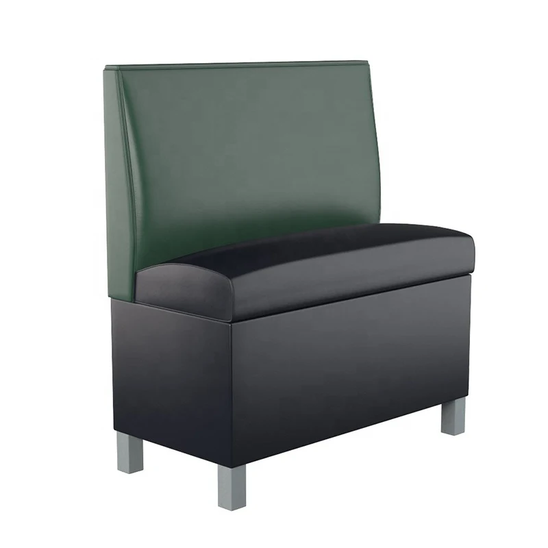 Leather Bar Heightrestaurant Wood Style Modern Tufted Booth With Wood Legs